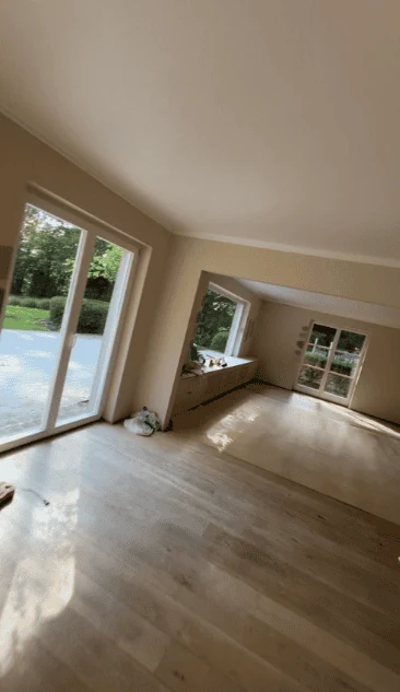 Living Room Transformation before renovation
